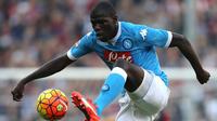 Bek Napoli asal Senegal, Kalidou Koulibaly. (AFP/Marco Bertorello)