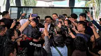Syahrul Yasin Limpo mengaku sudah menyampaikan apa yang dia ketahui berkaitan dengan penyelidikan kasus ini. Syahrul yang mengaku diperiksa secara profesional oleh KPK menyatakan siap kooperatif membantu proses hukum. (Liputan6.com/Faizal Fanani)