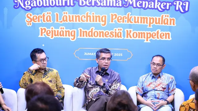 Acara Buka Puasa Bersama dan Sharing Session yang diselenggarakan oleh Gerakan Nasional Indonesia Kompeten (GNIK), Jumat (14/3/2025) di Jakarta. (Foto: Kemnaker)