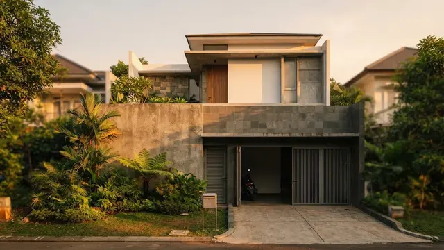 Desain Fasad Rumah Menghadap Matahari Sore