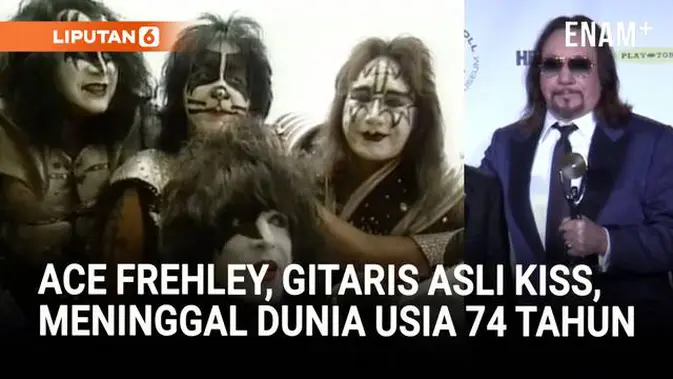 Gitaris Asli Band Legendaris KISS Ace Frehley Meninggal Dunia di Usia 74 Tahun