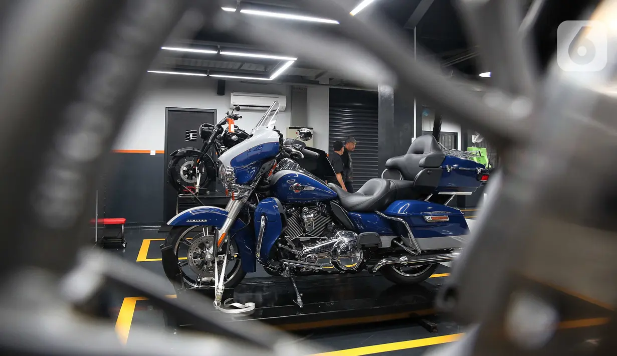 Di sisi lain, penjualan motor besar type Harley-Davidson di 2024 naik sebesar 80% jika dibandingkan pada 2023. (Liputan6.com/Angga Yuniar)