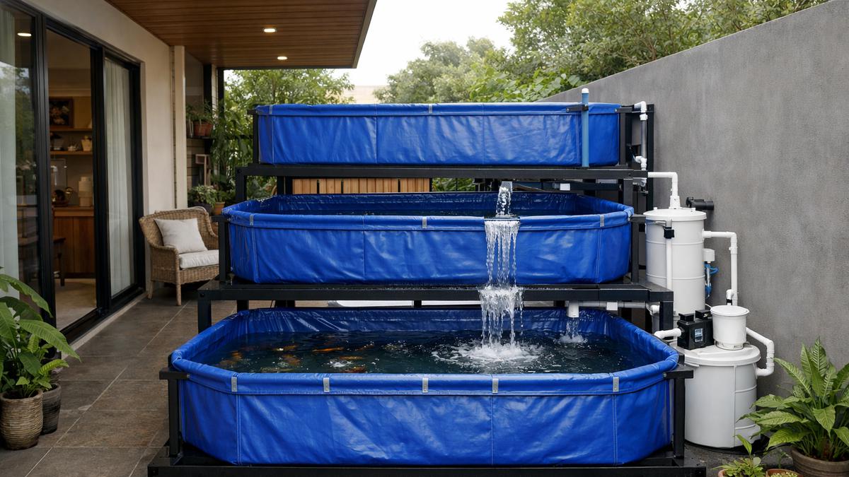 7 Model Teras dengan Kolam Terpal untuk Budidaya Ikan Air Tawar di Rumah