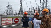 Menteri  Energi dan Sumber Daya Mineral (ESDM) Ignasius Jonan melakukan kunjungan kerja ke Area Pengatur Beban (APB) PT PLN (Persero) Jawa Tengah - Daerah Istimewa Yogyakarta (DIY), di Ungaran, Semarang, Kamis (13/12/2018).