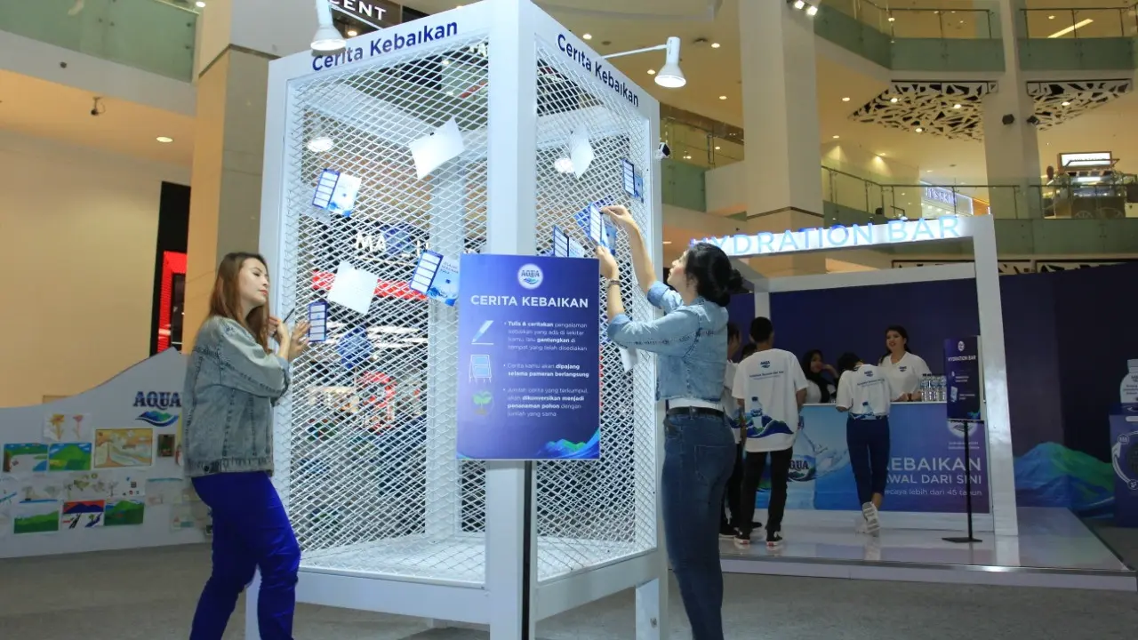 Berkunjung ke Instalasi Jelajah Kebaikan AQUA di Akhir Pekan