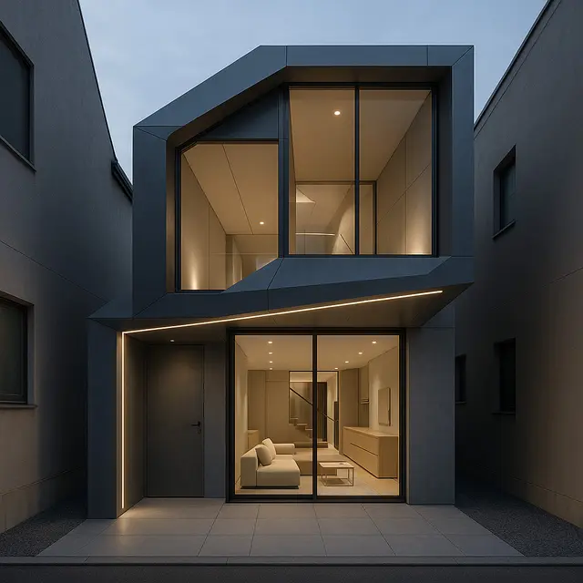 Desain Rumah Mewah Lahan Sempit (Foto: ChatGPT)