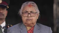 Diketahui, Sushila Karki merupakan mantan ketua Mahkamah Agung perempuan pertama di Nepal yang kini berusia 73 tahun. (AP Photo/Niranjan Shrestha)