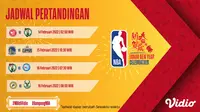 Link Live Streaming NBA 2021/2022 Matchweek 18 di Vidio, 14-16 Februari 2022. (Sumber : dok. vidio.com)