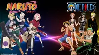 One Piece dan Naruto, dua manga-anime populer awal abad 21 di Jepang.