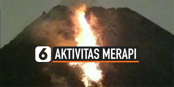 VIDEO: Gunung Merapi Luncurkan 29 Kali Lava Pijar