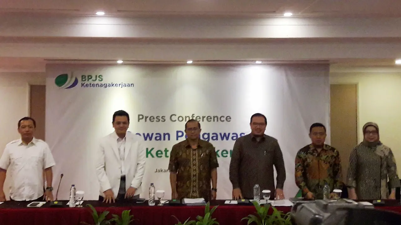 Press Conference Dewan Pengawas BPJS Ketenagakerjaan, Jumat (11/1/2019).