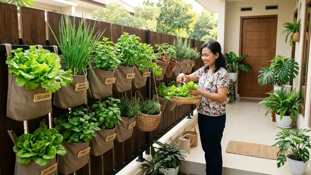 Ide Kebun Sederhana agar IRT Tidak Kehabisan Bahan Masakan. Gemini