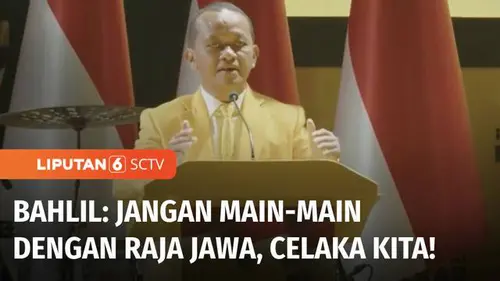 VIDEO: Bahlil Singgung Para Kader Golkar Jangan Main-Main dengan Raja Jawa, Celaka Kita