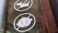 Gambar yang diambil pada 19 Juli 2023 ini menunjukkan papan 'No Kids Zone' dipasang di depan sebuah kafe di Gimpo. Dilaporkan bahwa semakin banyak fasilitas umum di Korea Selatan, seperti kafe, perpustakaan, dan galeri seni yang jadi "Zona Larangan Anak." (Jung Yeon-je/AFP)