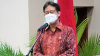 Menteri Kesehatan RI Budi Gunadi Sadikin menghadiri acara halal bi halal Kementerian Kesehatan di Gedung Kemenkes RI Jakarta pada 17 Mei 2021. (Dok Kementerian Kesehatan RI)