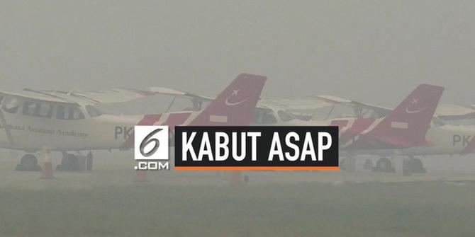 VIDEO: Bandara Tjilik Riwut Lumpuh karena Kabut Asap