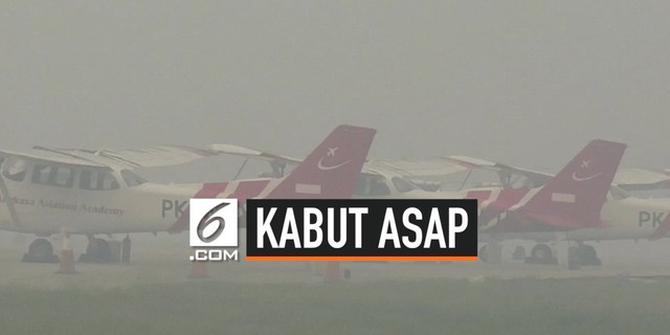 VIDEO: Bandara Tjilik Riwut Lumpuh karena Kabut Asap