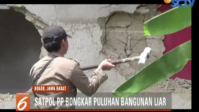Satpol PP Bongkar Lokalisasi Blok Kirey dan Blok Yuli di Bogor