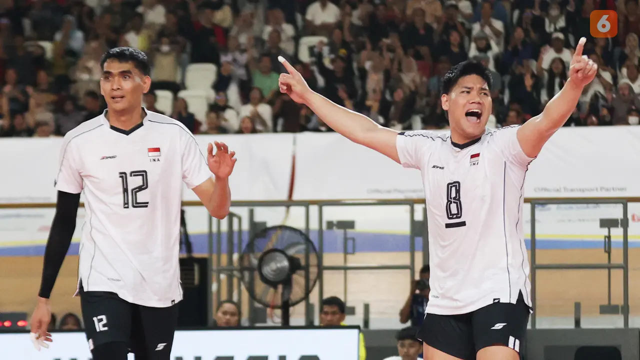 Jasen Natanael dan Rivan Timnas Voli Putra Indonesia