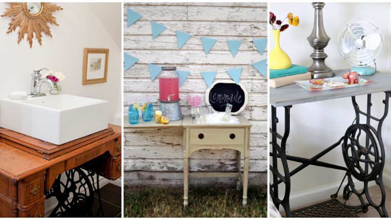 Sulap Meja Mesin Jahit Menjadi 7 Furnitur Ini