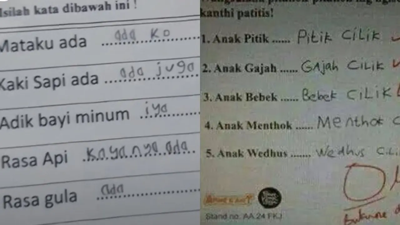 6 Jawaban Polos Anak SD di Soal Ujian, Bikin Guru Senyum Tipis