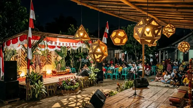Ide Dekorasi Panggung Agustusan dari Kardus Bekas