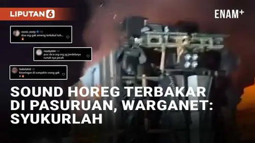 VIDEO: Truk Sound Horeg Terbakar di Pasuruan, Warganet Malah Bersyukur