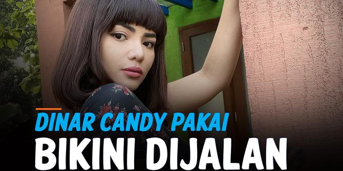 VIDEO: Bentuk Protes Dinar Candy ke Pemerintah, Pakai Bikini dijalan