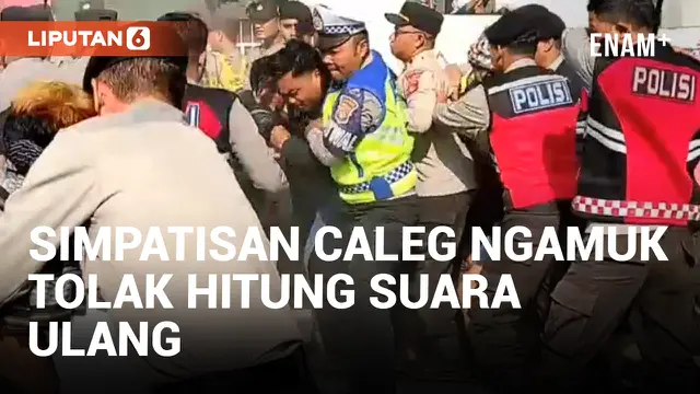 Tolak Hitung Suara Ulang, Massa Simpatisan Caleg di Lombok Barat Bentrok dengan Polisi