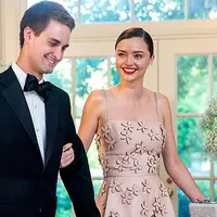 Foto pertunangan Evan Spiegel dan Miranda Kerr (Sumber: Mirror)