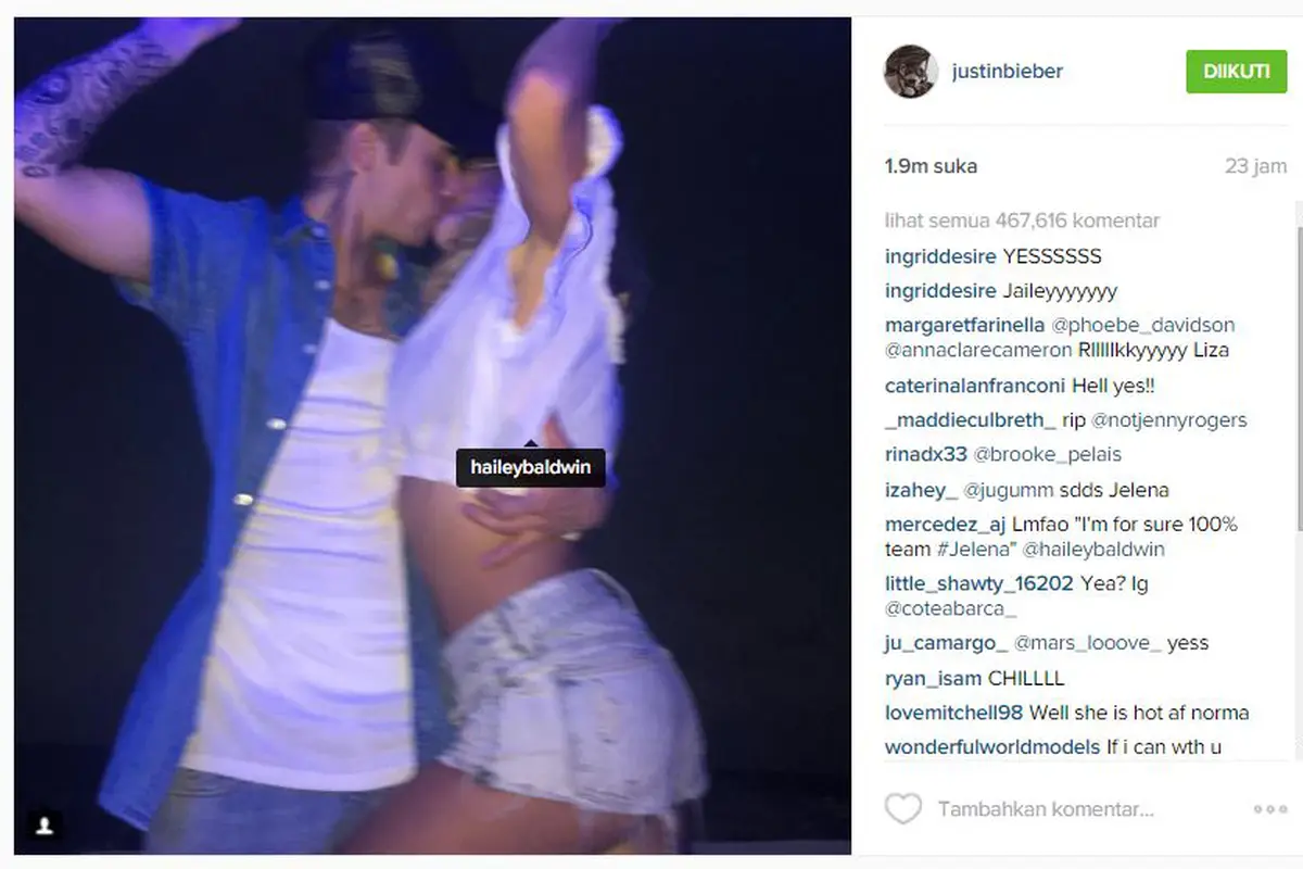 Justin Bieber dan Hailey Baldwin
