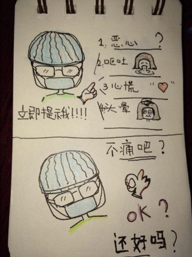 Gambar kartun yang menjelaskan efek dari anestesi | foto: copyright womenofchina.cn