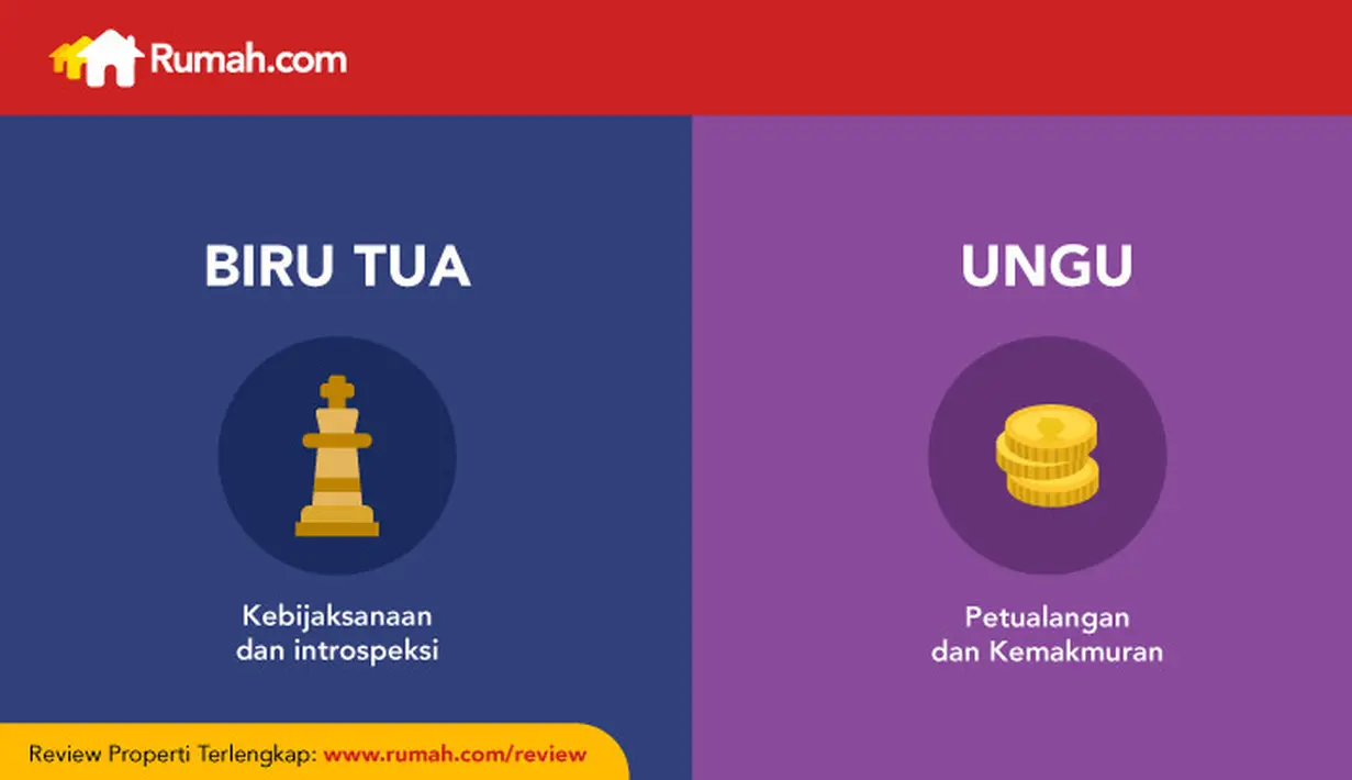 Biru tua berarti kebijakan dan introspeksi. Di kebudayaan China, warna ini dianggap warna yang suram. Ungu mewakili spritualitas, petualangan, dan kemakmuran.