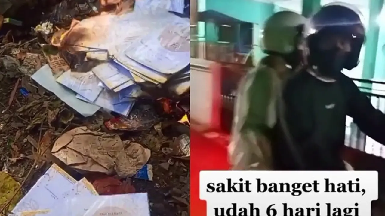 Viral Aksi Pria Bakar Undangan Pernikahan Usai Pergoki Calon Istri Selingkuh 6 Hari Jelang Akad