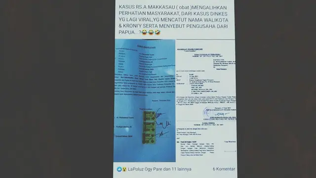 Polisi Tangkap Penyebar Surat Pernyataan Terkait Dugaan Suap Proyek DAK Pare-Pare (Liputan6.com/ Eka Hakim)
