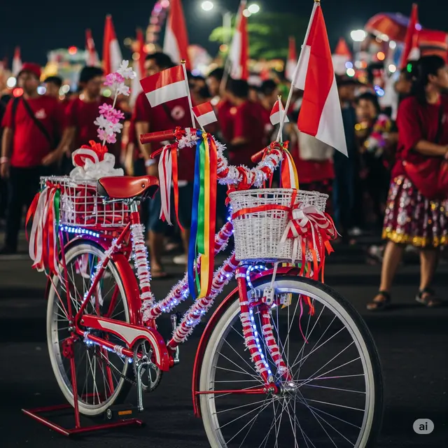Inspirasi Sepeda Hias 17 Agustus.
