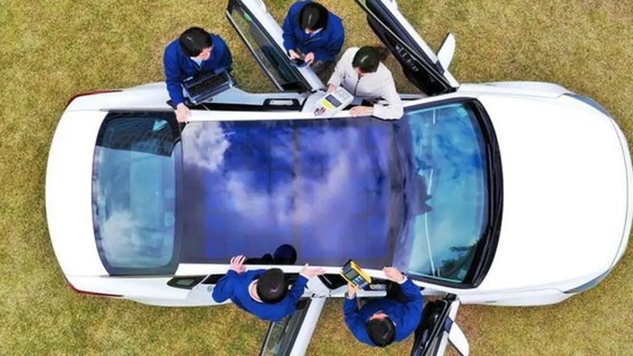 Di masa depan mobil Hyundai menggunakan solar panel