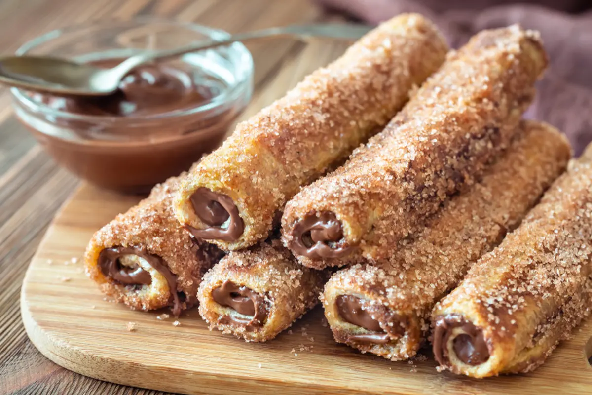 roti tawar gulung coklat