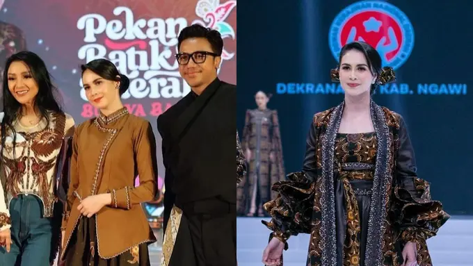Jadi Juri Fashion Show, Arumi Bachsin Kenakan Batik Rancangan Desainer Asal Ngawi yang Jadi Langganannya