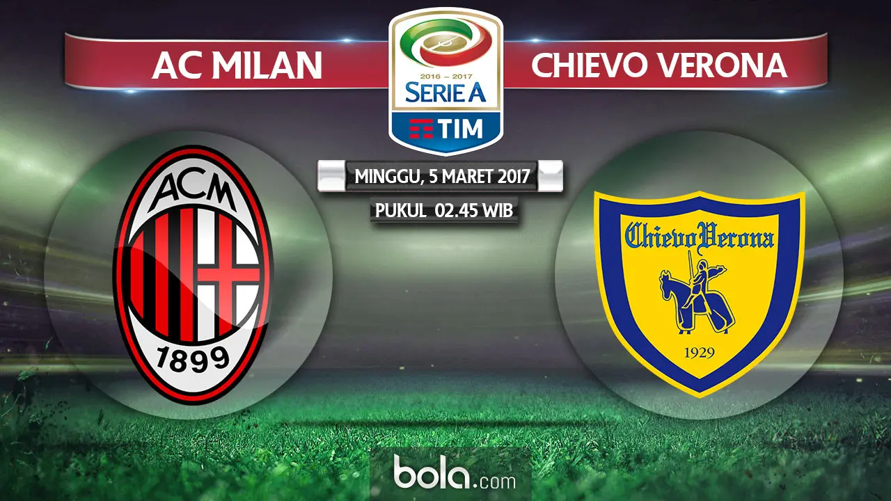 Serie A_AC Milan vs Chievo Verona (Bola.com/Adreanus Titus)