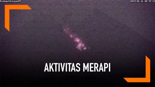 VIDEO: Gunung Merapi Kembali Luncurkan Lava Pijar