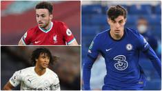 Kai Havertz menjadi pembelian pemain termahal di Liga Inggris pada bursa transfer musim ini. Harvertz didatangkan Chelsea dengan harga transfer mencapai 80 juta euro. Berikut Kai Havertz dan 6 transfer termahal Liga Inggris di bursa transfer musim panas ini. (kolase foto AFP)