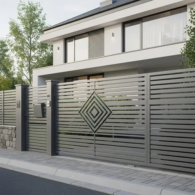 Model Pagar Rumah Baja Ringan Minimalis 2025 (Image by Gemini AI)