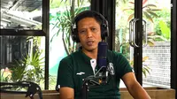 Legenda PSS Sleman, M. Eksan dalam podcast PSS belum lama ini. (Istimewa/ YouTube PSS)