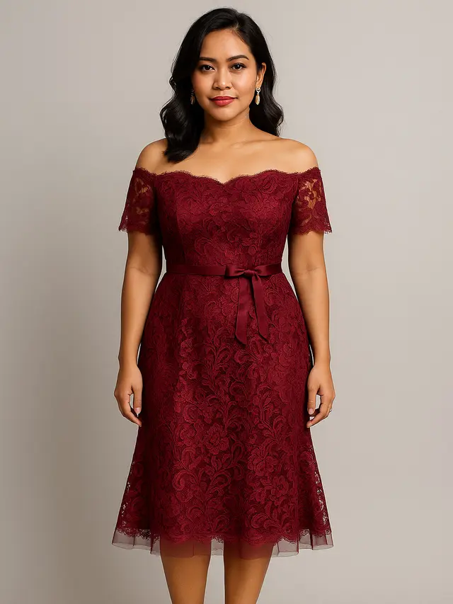Model Dress Warna Burgundy Terbaru 2025 (Foto: ChatGPT)