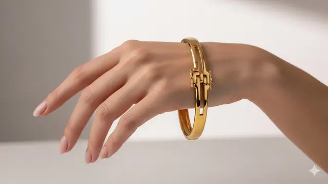 Gelang Emas 20 Gram 24 Karat Model Bangle/AI