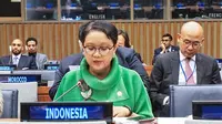 Menteri Luar Negeri Republik Indonesia Retno Marsudi saat menghadiri Pertemuan Tingkat Menteri ke-41 Kelompok 77 (Kemlu.go.id)