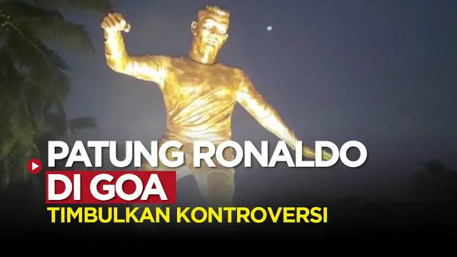 Berita video kontroversi pemasangan patung Cristiano Ronaldo di India