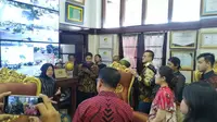 Anggota DPRD DKI Jakarta kunjungan kerja ke Surabaya, Jawa Timur untuk menimba ilmu dari penataan kota, manajemen banjir hingga kerukunan umat beragama. (Foto: Liputan6.com/Dian Kurniawan)