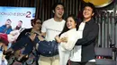 Pemeran Michelle Ziudith tak bisa menyembunyikan kegembiraannya bisa kembali bermain bareng Dimas Anggara dan Rizky nazar. Kini, ia kembali terlibat dalam film yang sama London Love Story 2. (Savana Alaydrus/Bintang.com)